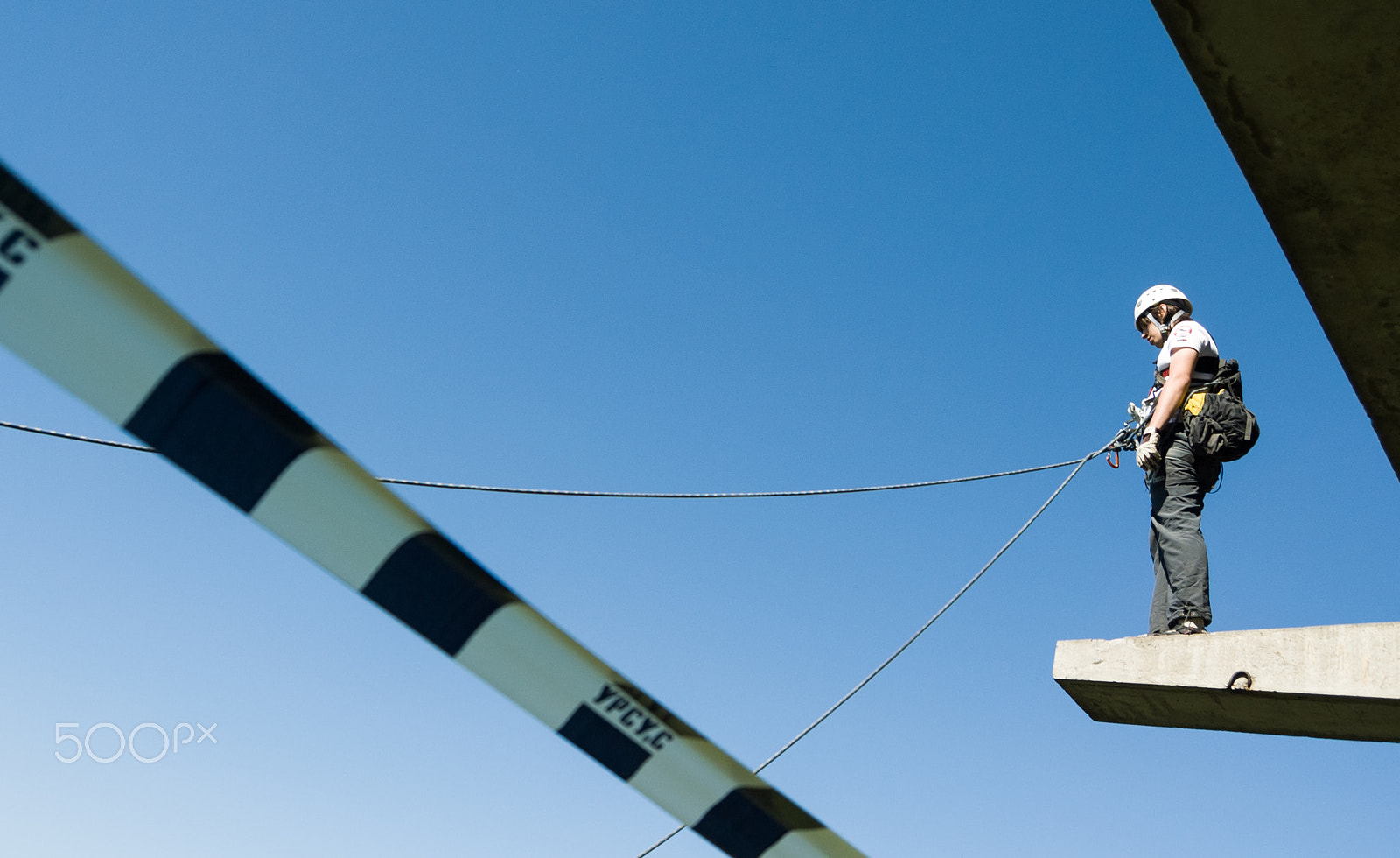 Nikon D200 sample photo. Extreme sports ropejumping photography