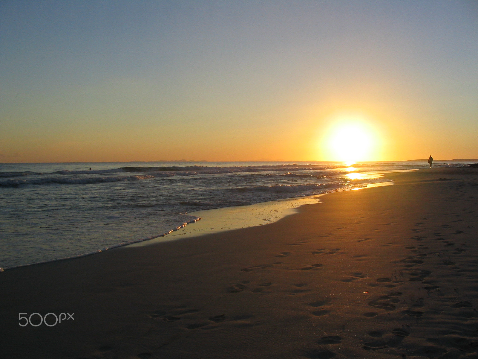 Canon POWERSHOT A70 sample photo. Sunset at the beach photography
