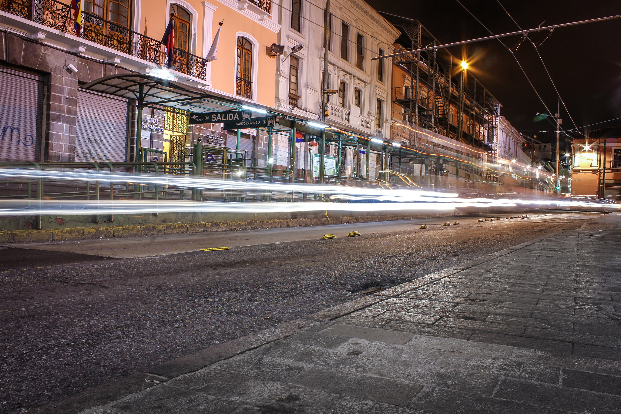 Canon EF-S 18-55mm F3.5-5.6 III sample photo. Centro histórico de noche photography