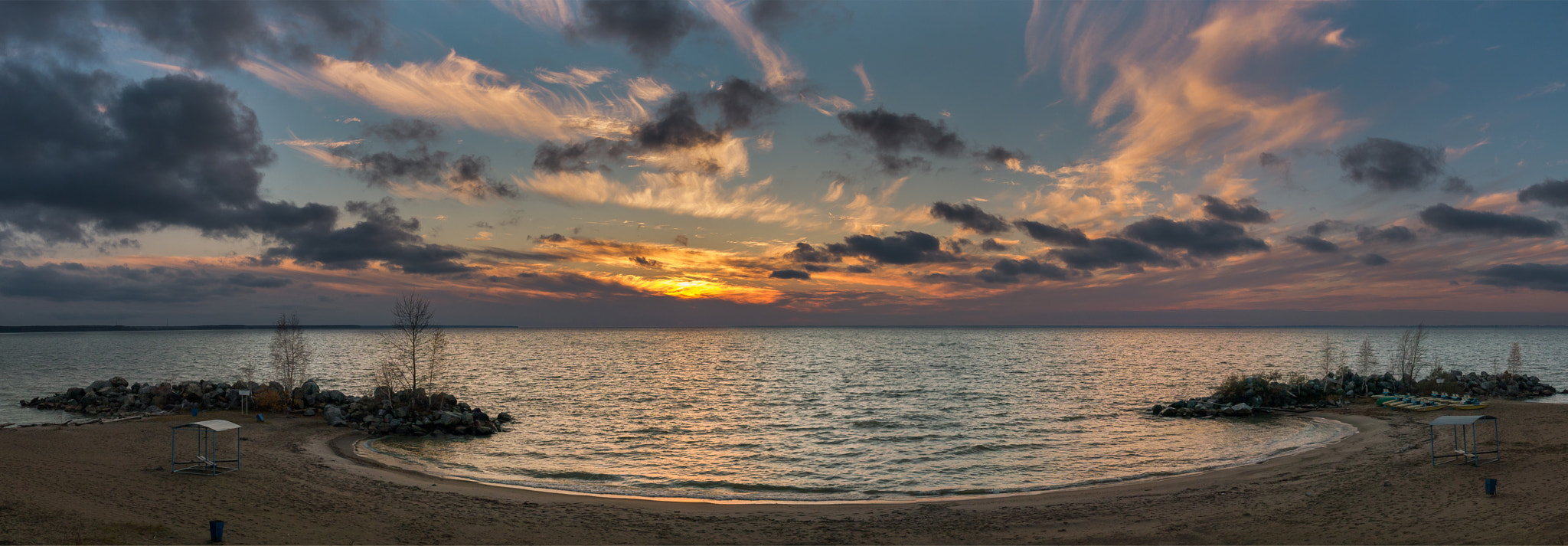 Panasonic Lumix DMC-G5 + Sigma 19mm F2.8 EX DN sample photo. Sunset berdsk russia photography