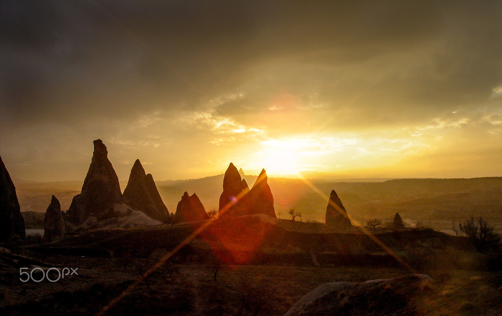 Sony DSC-T7 sample photo. Sunset in cappadocia turkye photography