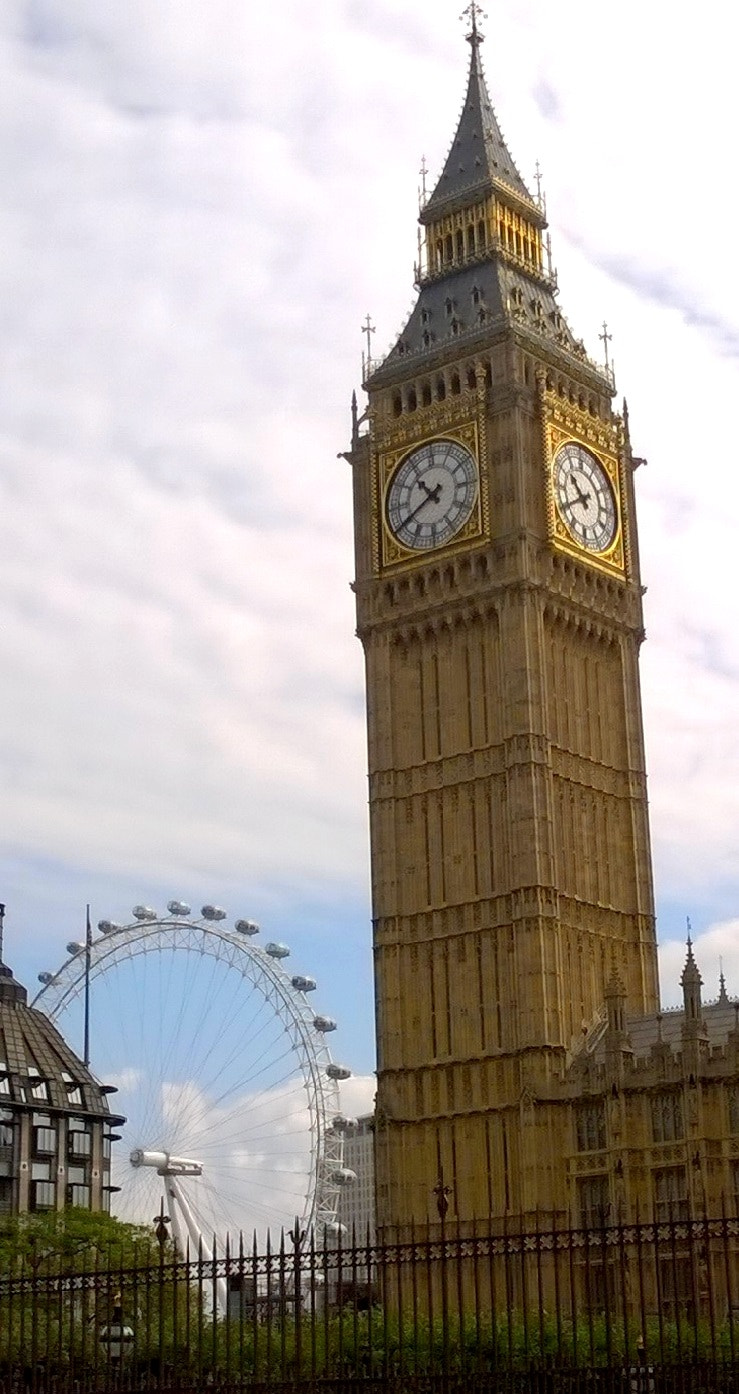 Nokia Lumia 635 sample photo. London big ben and london eye photography