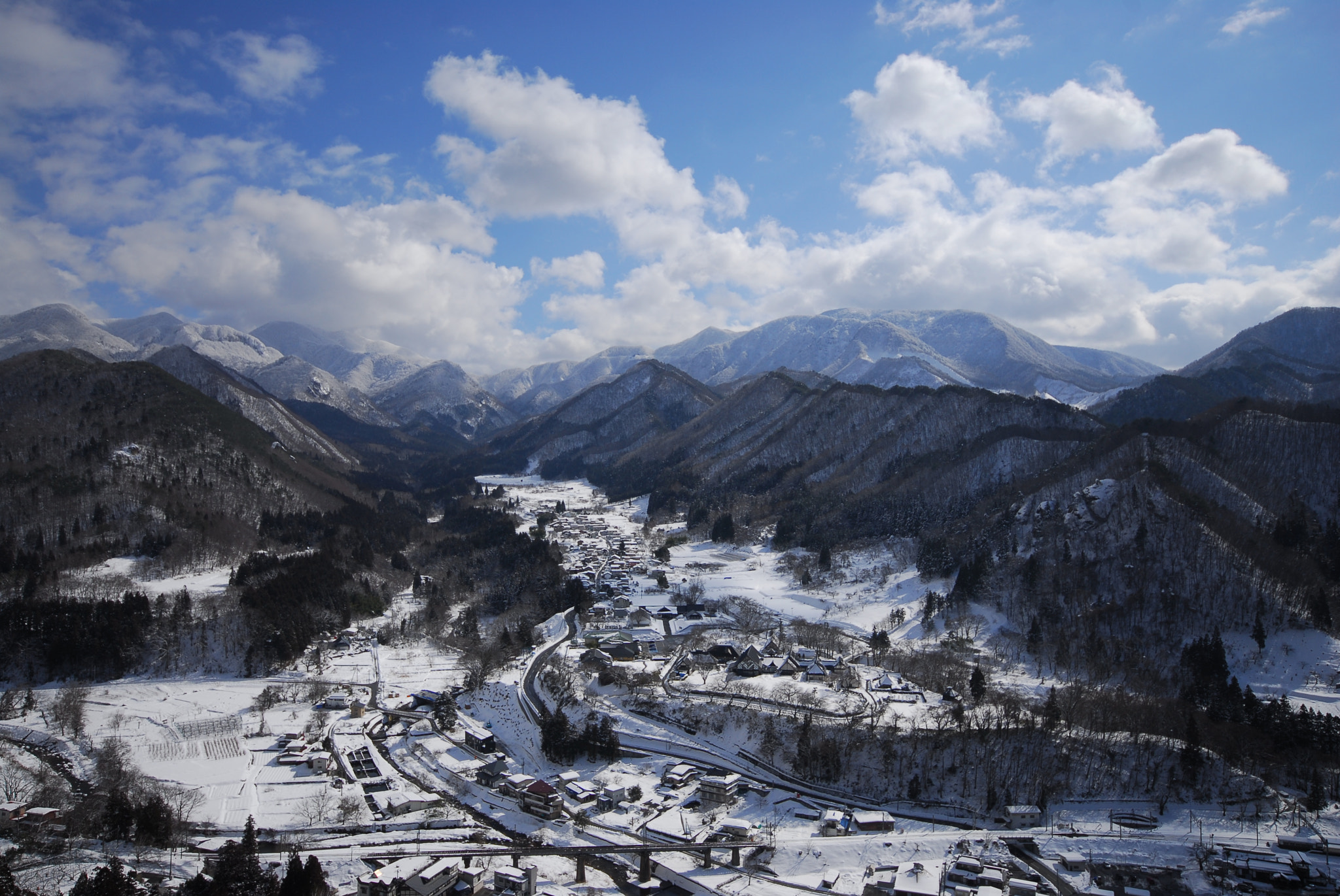 Sigma 10-20mm F4-5.6 EX DC HSM sample photo. Town of winter  2016 photography