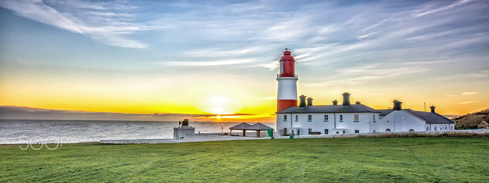 Sigma 10-20mm F3.5 EX DC HSM sample photo. Souter lighthouse sunrise photography