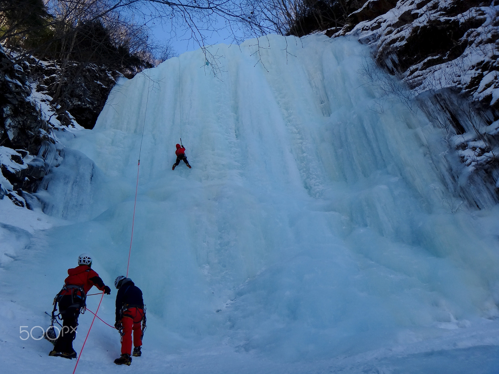 Sony Cyber-shot DSC-TX10 sample photo. 40m ice falls photography