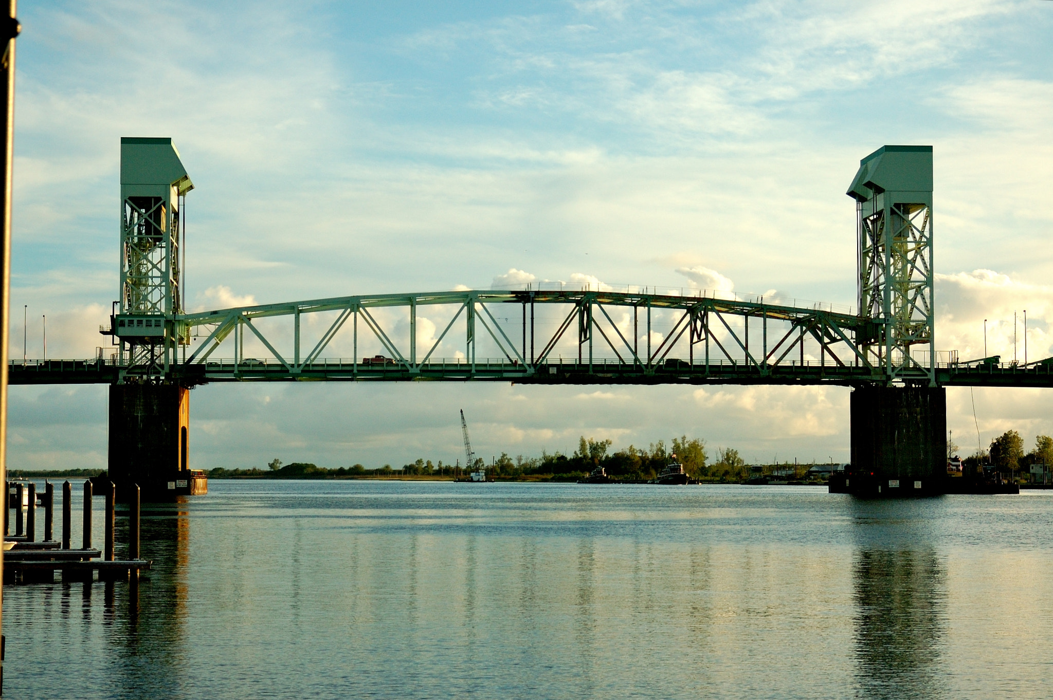 AF Zoom-Nikkor 28-80mm f/3.3-5.6G sample photo. Cape fear memorial bridge in wilmington, nc photography