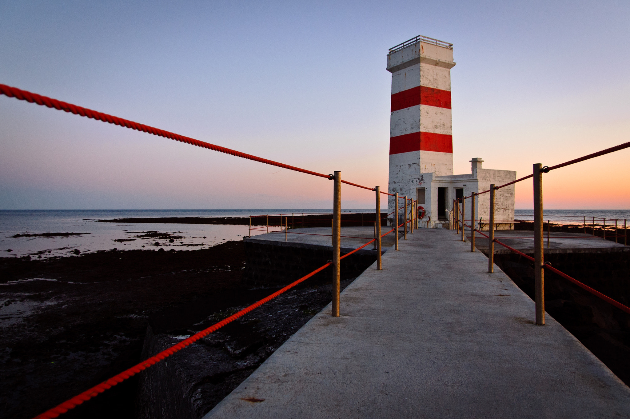 Nikon D50 sample photo. Gardur lighthouse photography