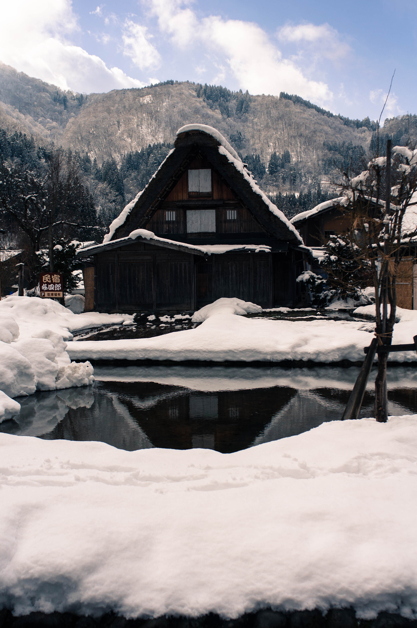 Nikon D90 + AF Nikkor 28mm f/2.8 sample photo. House in shirakawago photography