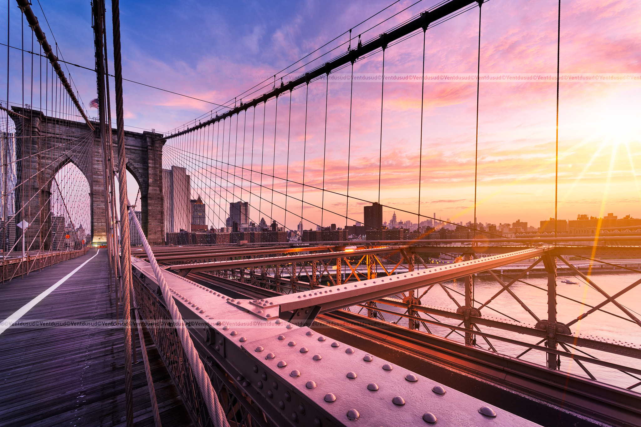 Nikon D810 + Nikon AF Nikkor 14mm F2.8D ED sample photo. Brooklyn bridge in new york city photography