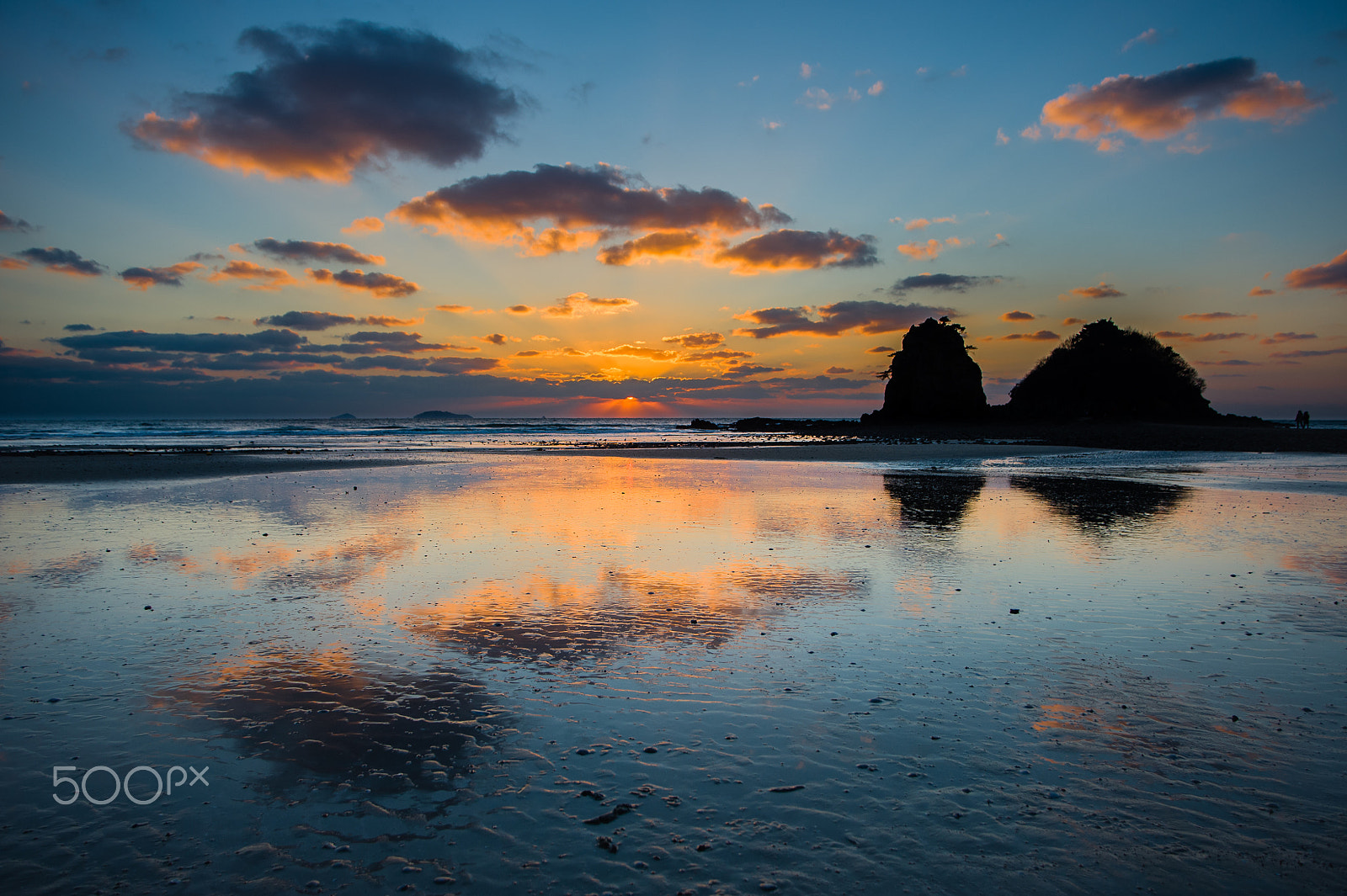 Tamron AF 19-35mm f/3.5-4.5 (A10) sample photo. Kkotji beach sunset reflection photography