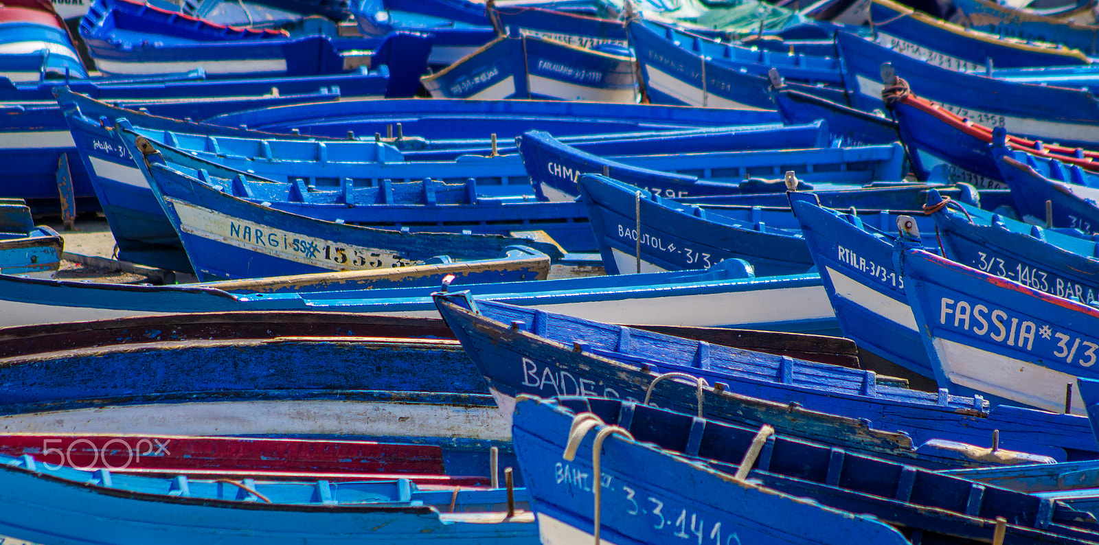 Canon EF 70-210mm f/3.5-4.5 USM sample photo. Blue boats photography