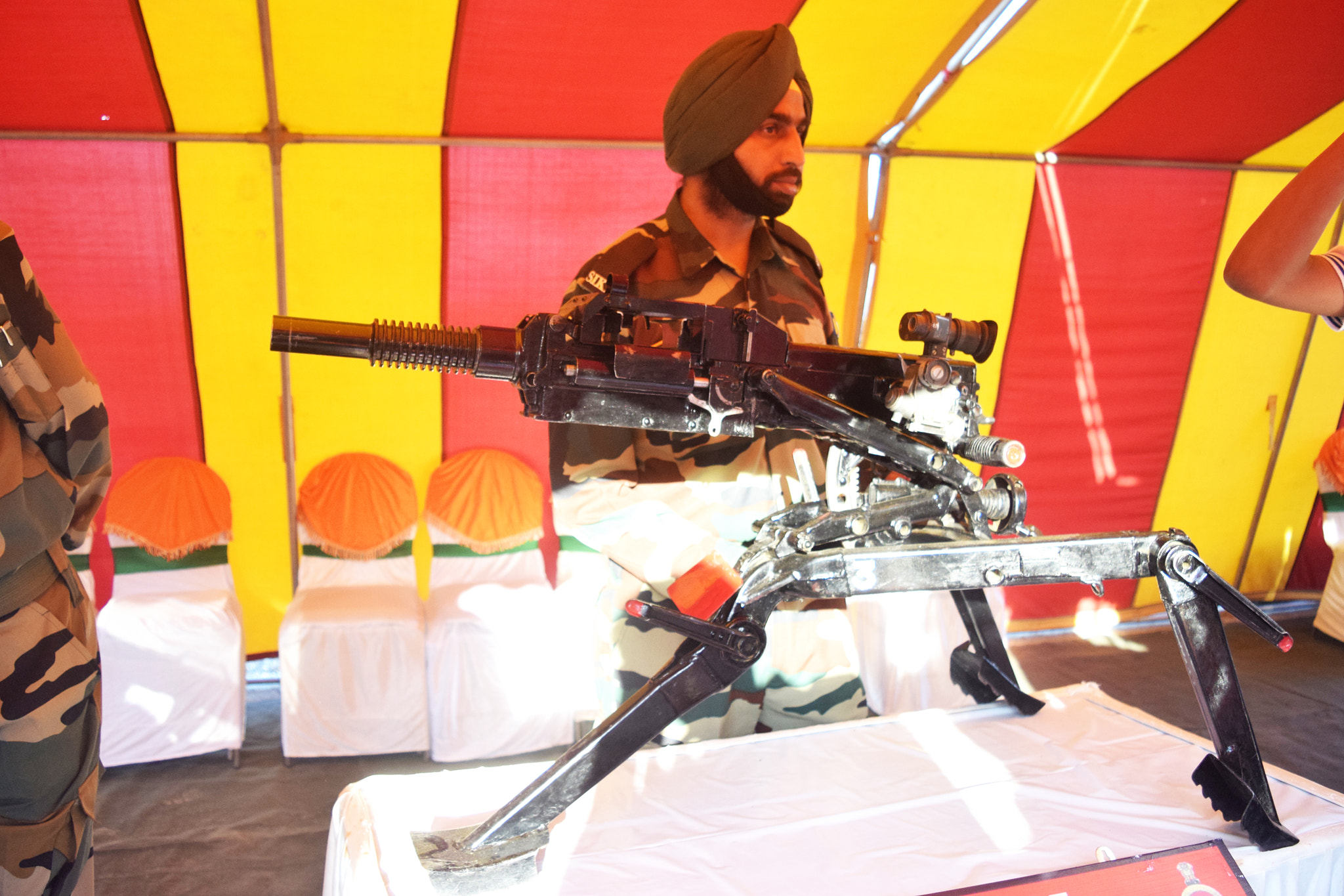 AF Zoom-Nikkor 24-50mm f/3.3-4.5 sample photo. Indian republic day parade  - army exhibit photography