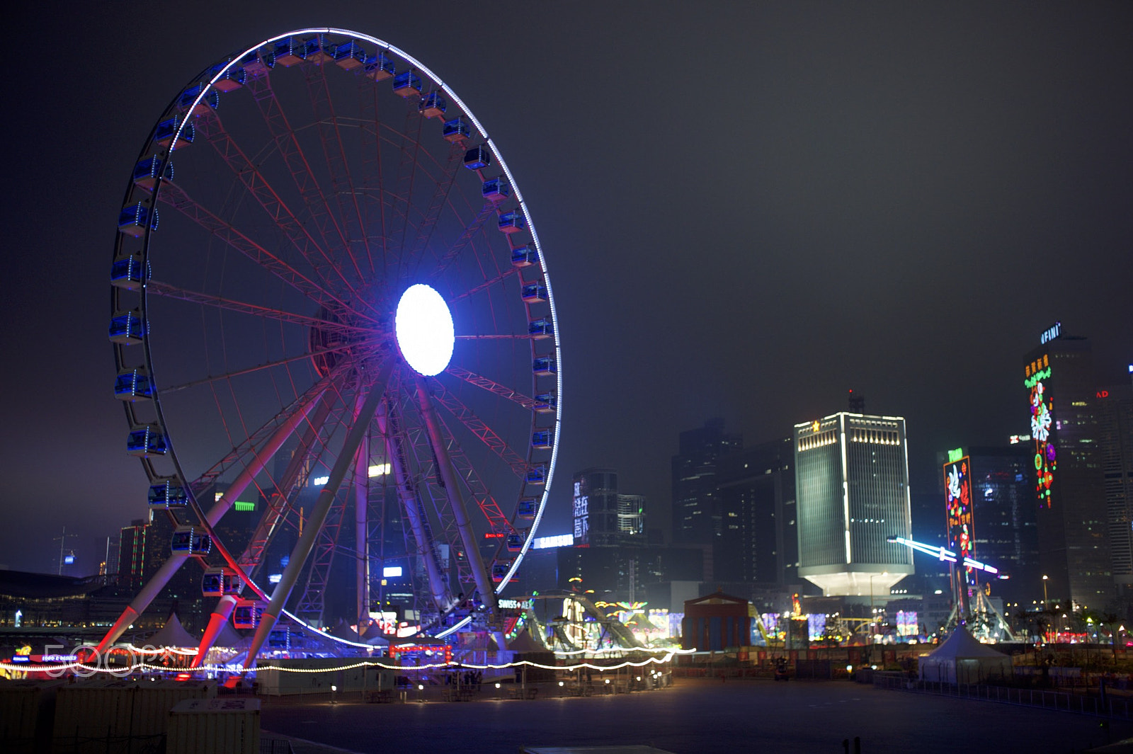 Nikon Df + AF Nikkor 50mm f/1.8 sample photo. Hk night photography