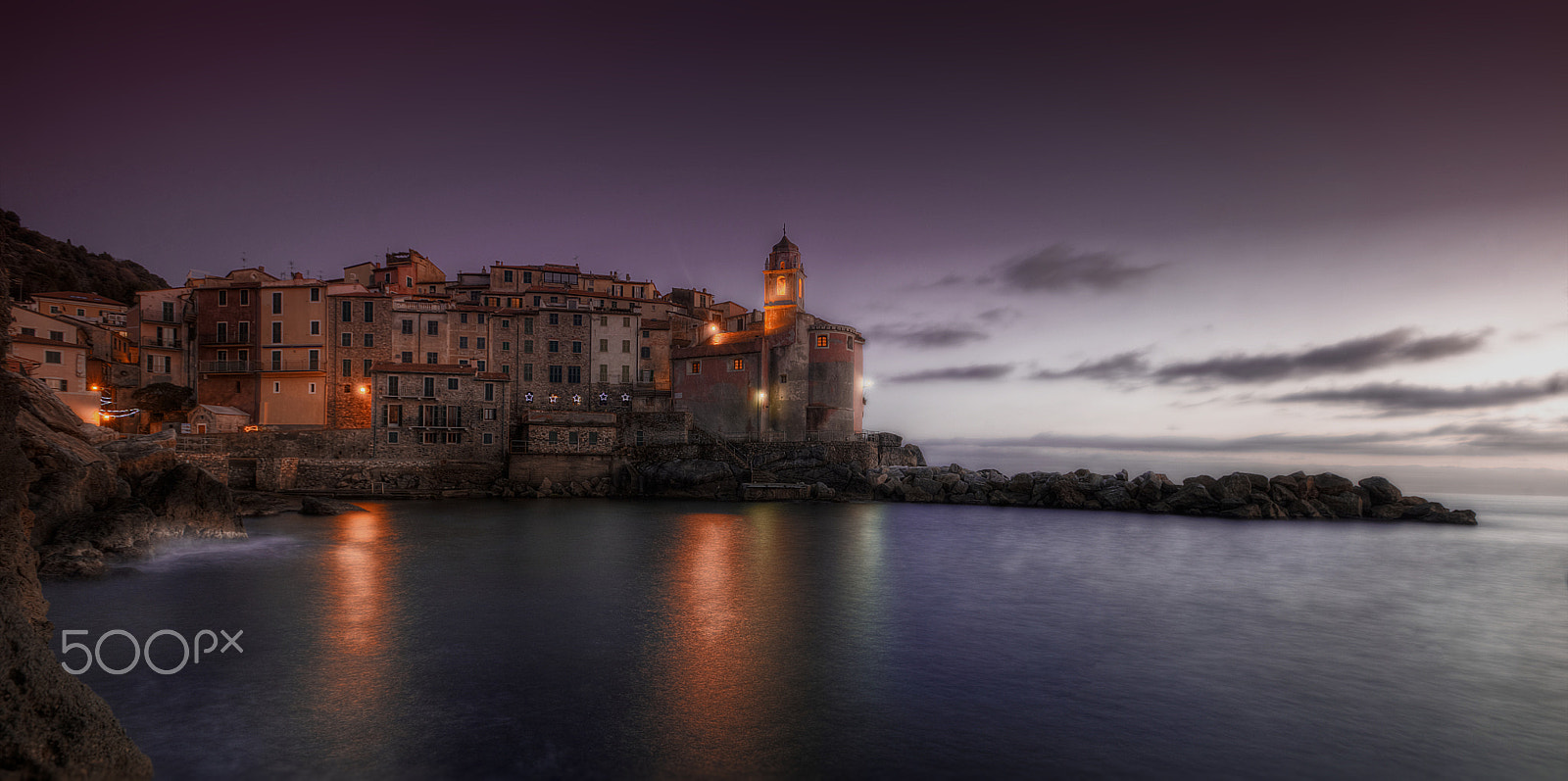 Nikon D3X sample photo. Tellaro sunset photography