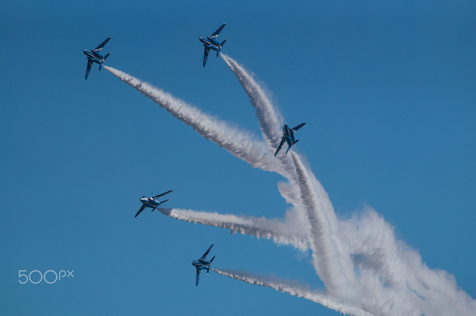 Sony SLT-A57 + Tamron SP 150-600mm F5-6.3 Di VC USD sample photo. Demonstration flights of blue impulse photography
