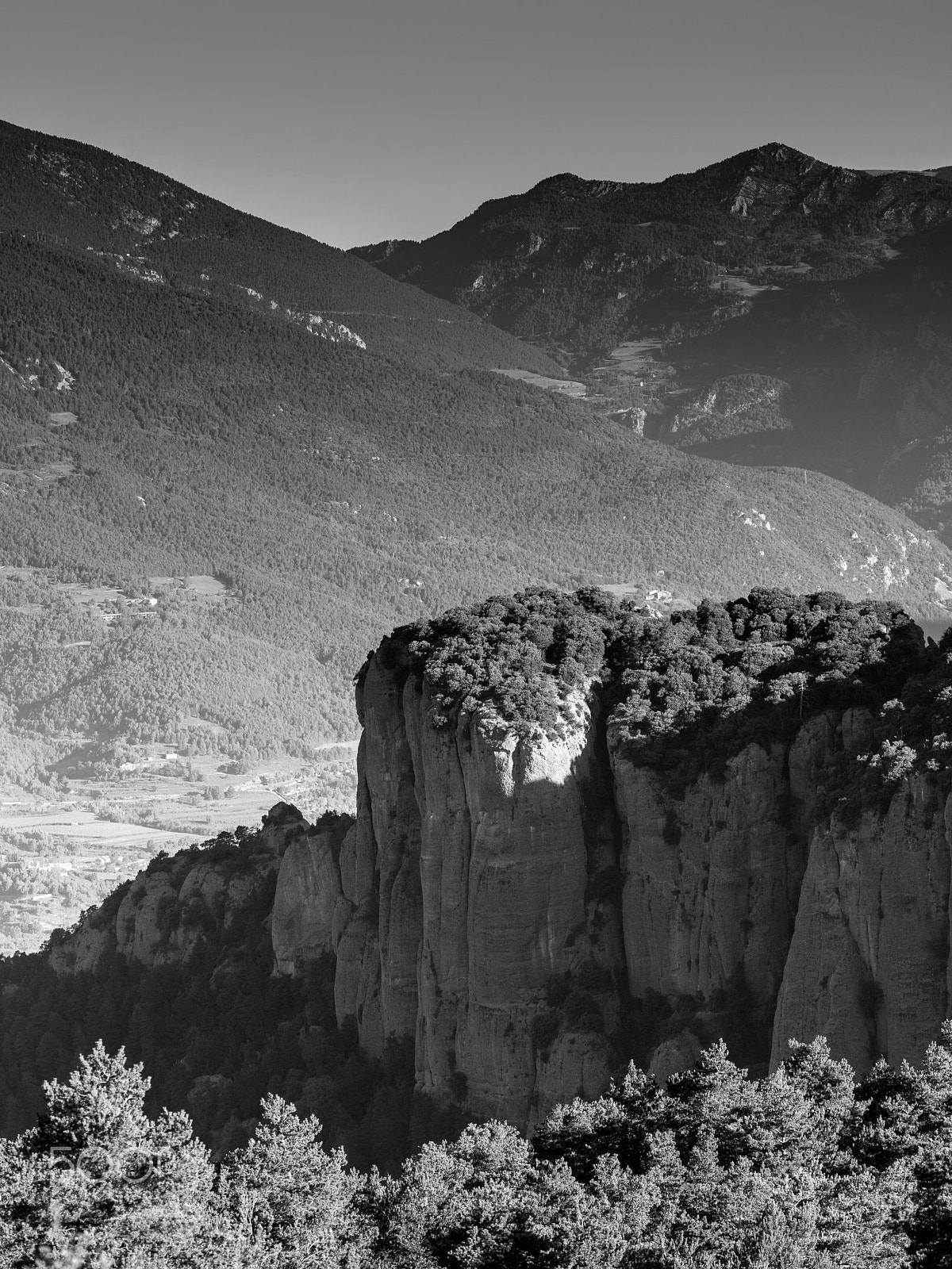 HC 210 sample photo. Depth and volume, plà de busa, catalonia photography