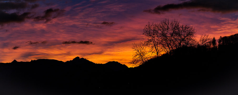 Canon EF 85mm F1.2L II USM sample photo. Morgenrot im berner oberland photography