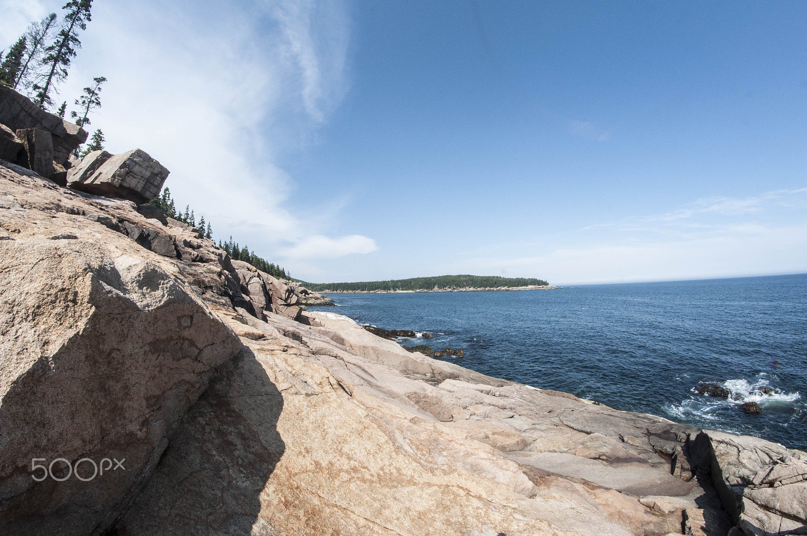 Nikon D90 + Samyang 8mm F3.5 Aspherical IF MC Fisheye sample photo. Acadia park, maine, usa photography