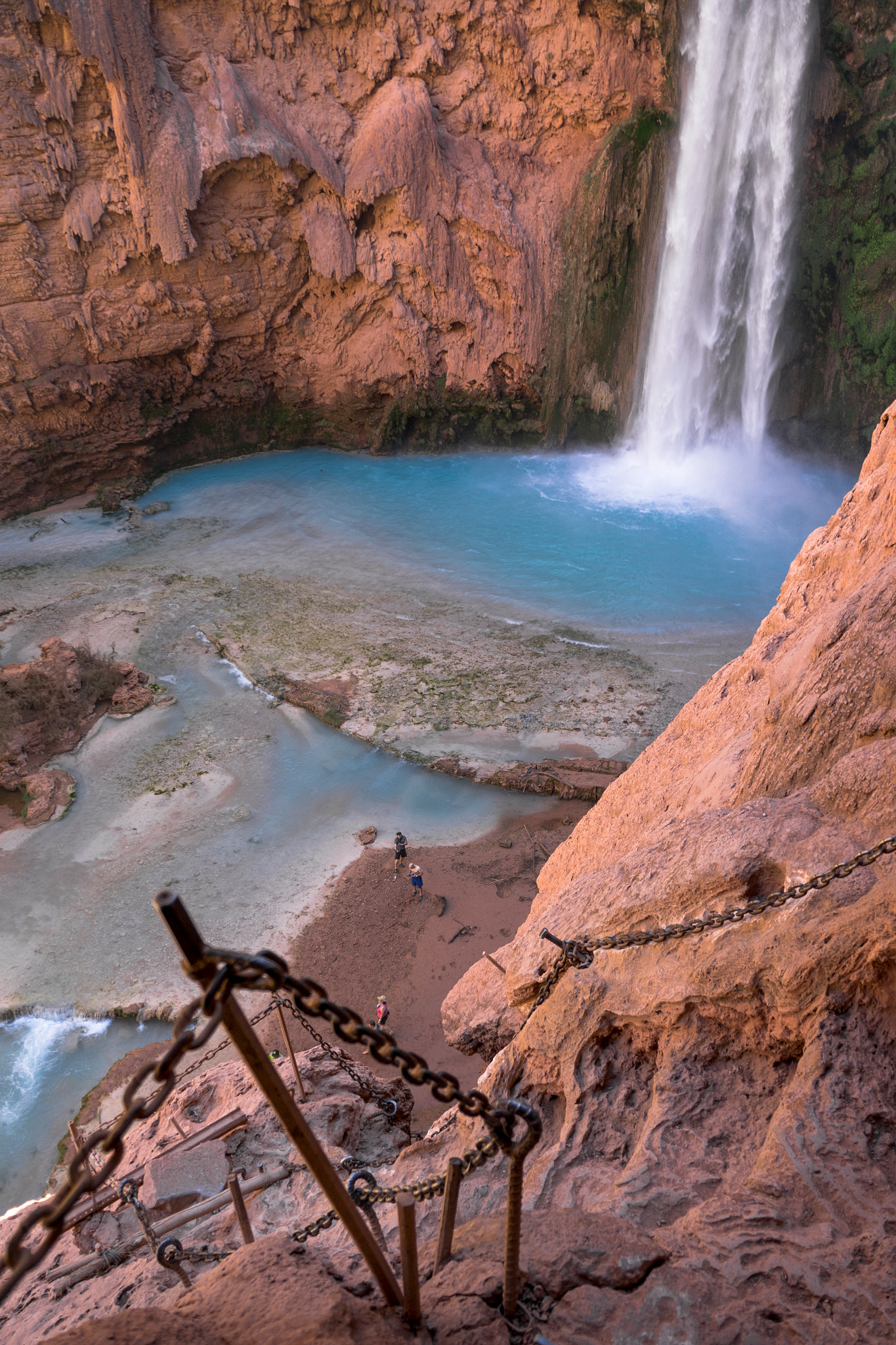 Sony a7R + Sony E 18-55mm F3.5-5.6 OSS sample photo. Mooney falls, havasupi, az. photography