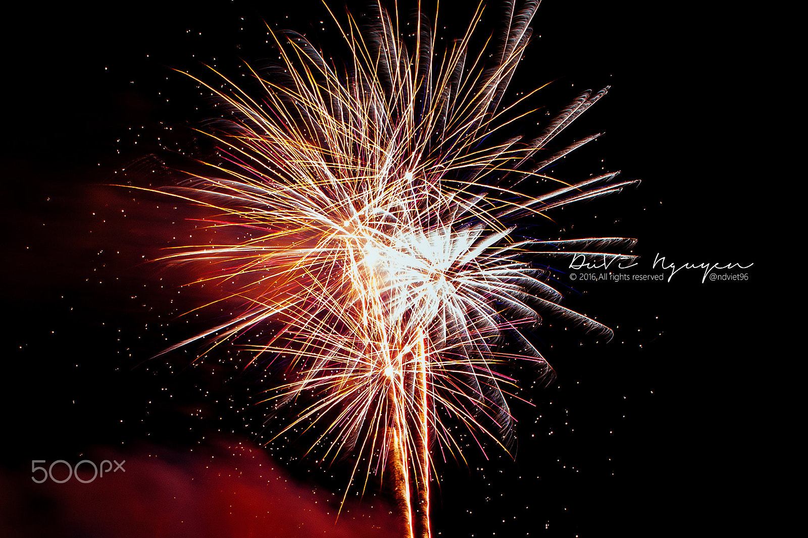 Canon EOS 500D (EOS Rebel T1i / EOS Kiss X3) sample photo. My tho's lunar new year fireworks 2016 photography