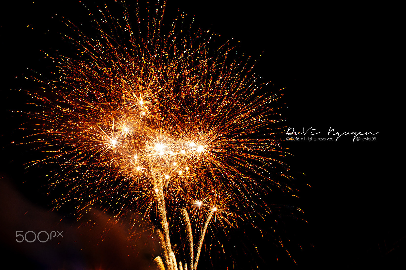 Canon EOS 500D (EOS Rebel T1i / EOS Kiss X3) sample photo. My tho's lunar new year fireworks 2016 photography