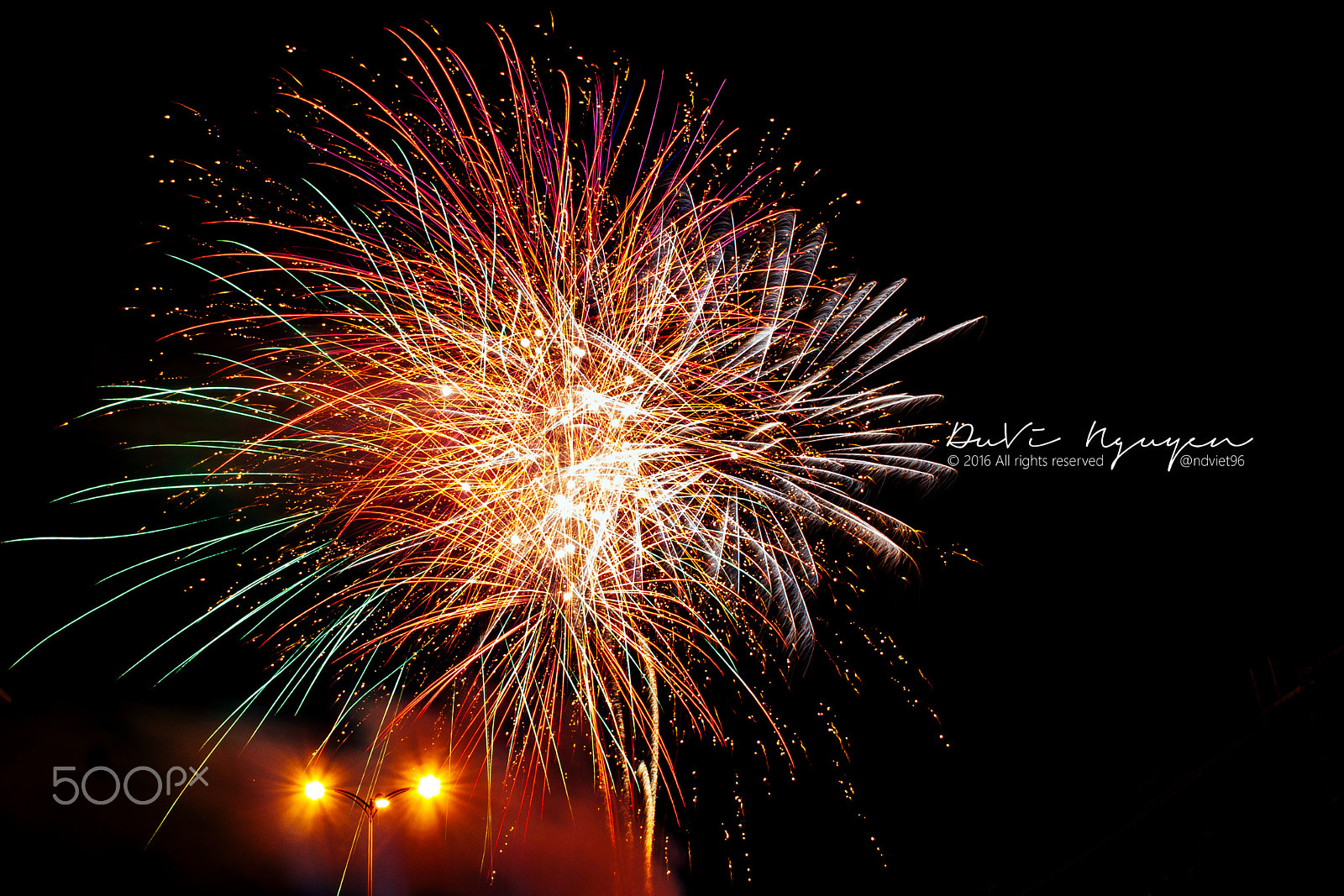 Canon EOS 500D (EOS Rebel T1i / EOS Kiss X3) sample photo. My tho's lunar new year fireworks 2016 photography