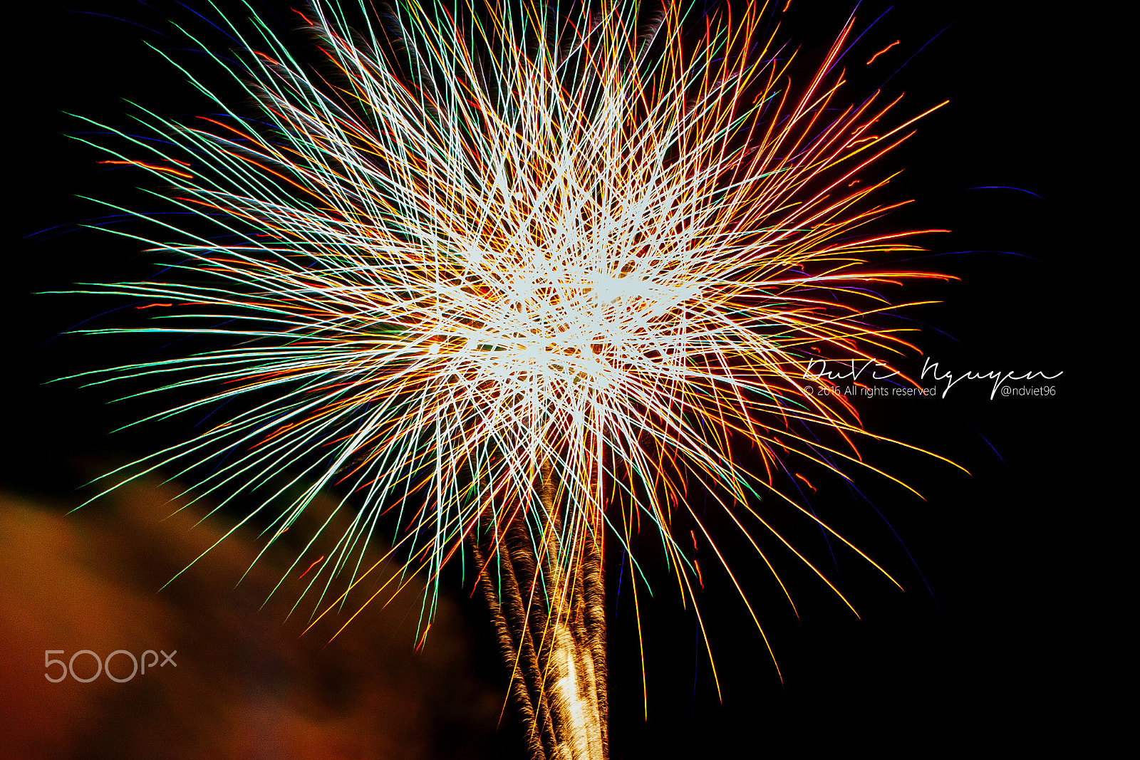 Canon EOS 500D (EOS Rebel T1i / EOS Kiss X3) sample photo. My tho's lunar new year fireworks 2016 photography