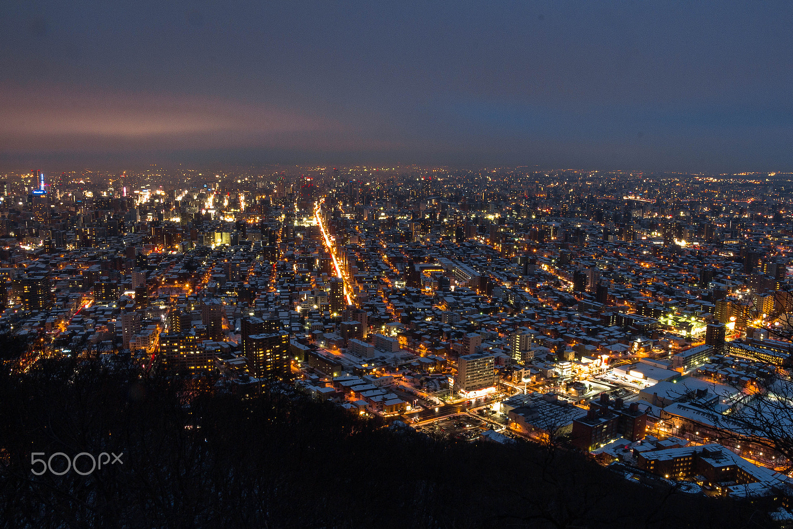 Canon EOS 650D (EOS Rebel T4i / EOS Kiss X6i) sample photo. Sapporo from mt.maruyama photography