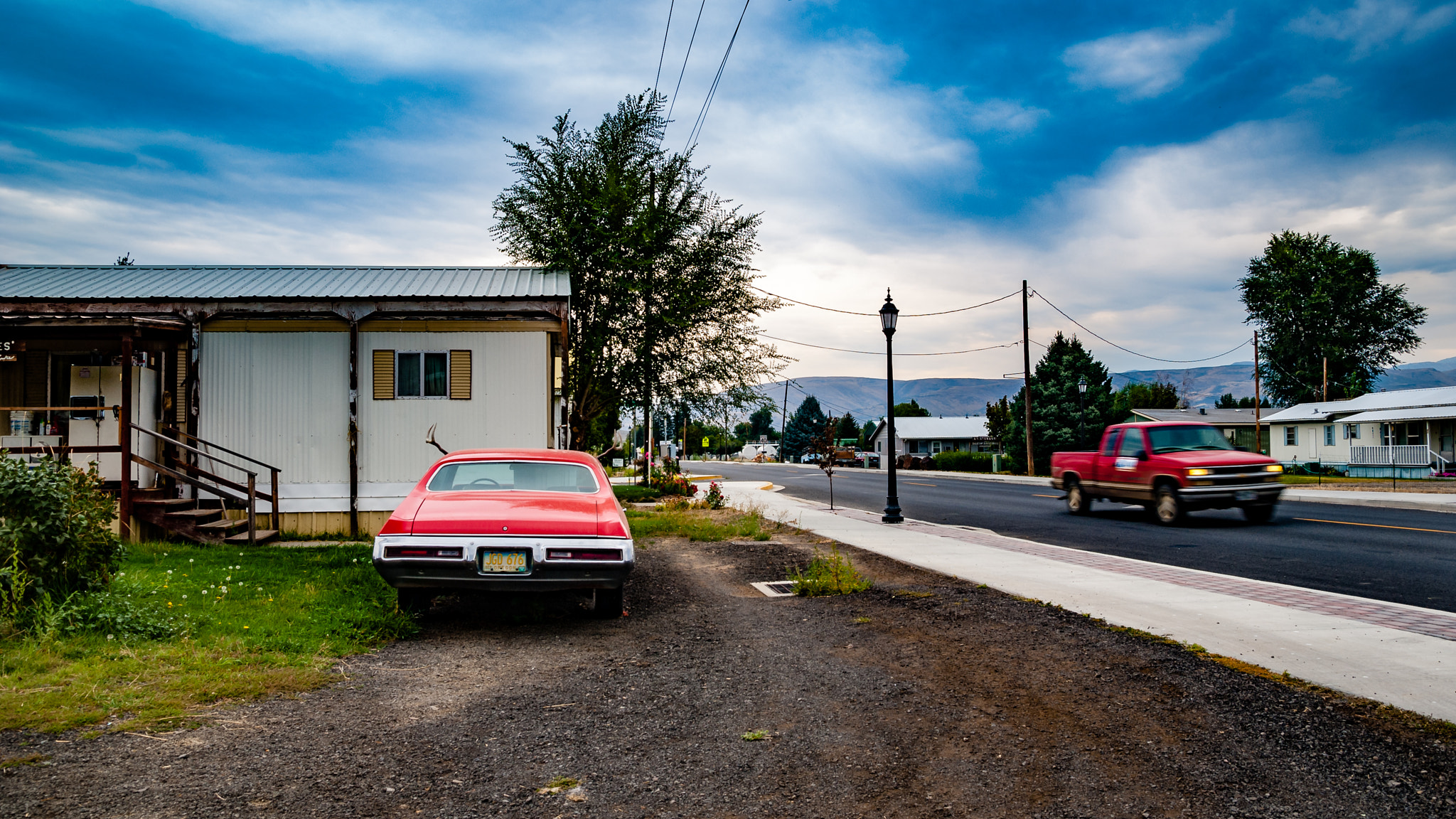 Sony Alpha DSLR-A200 + Sigma 17-70mm F2.8-4.5 (D) sample photo. Red horny car photography