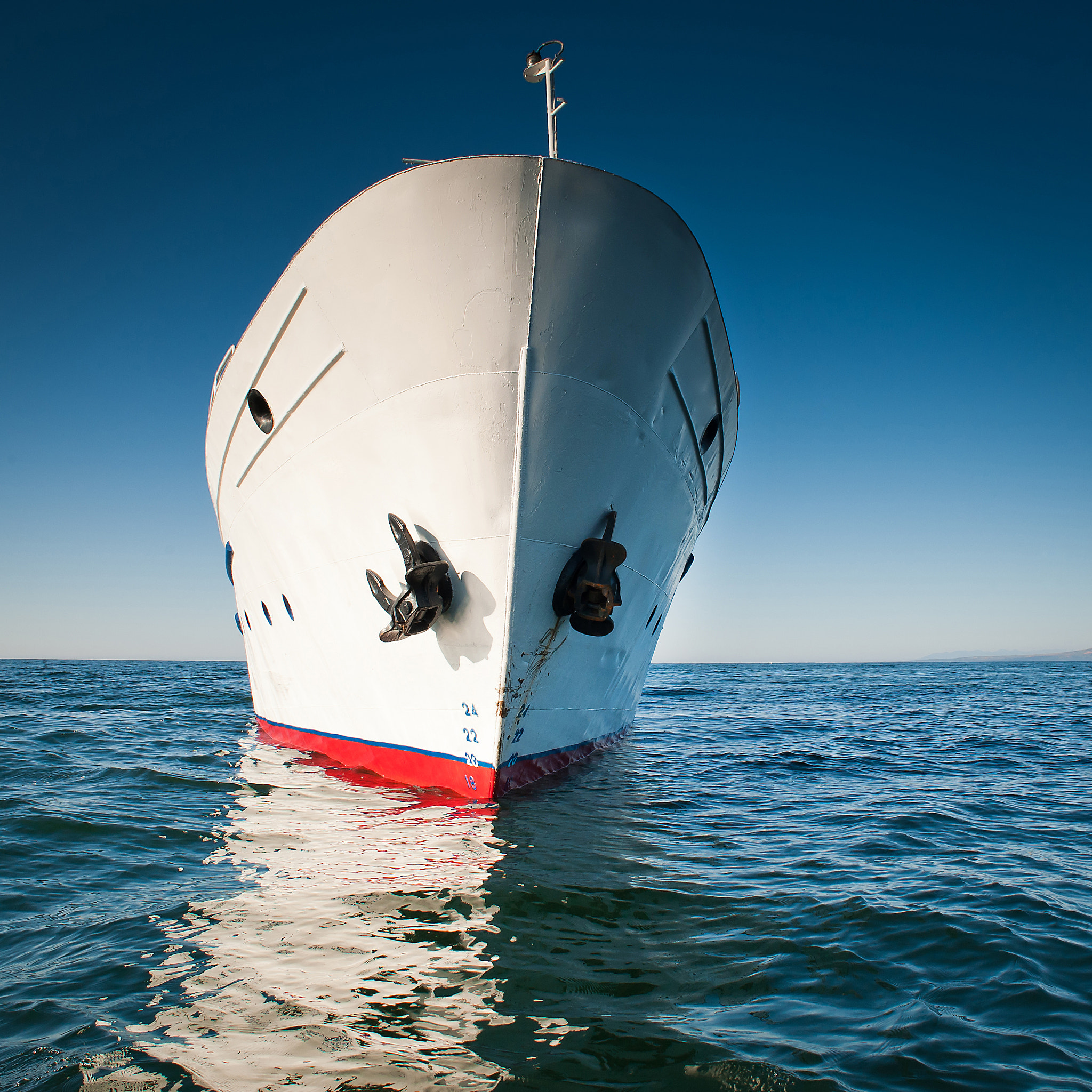 Nikon D3 + AF Nikkor 20mm f/2.8 sample photo. White ship in the water of lake baikal photography