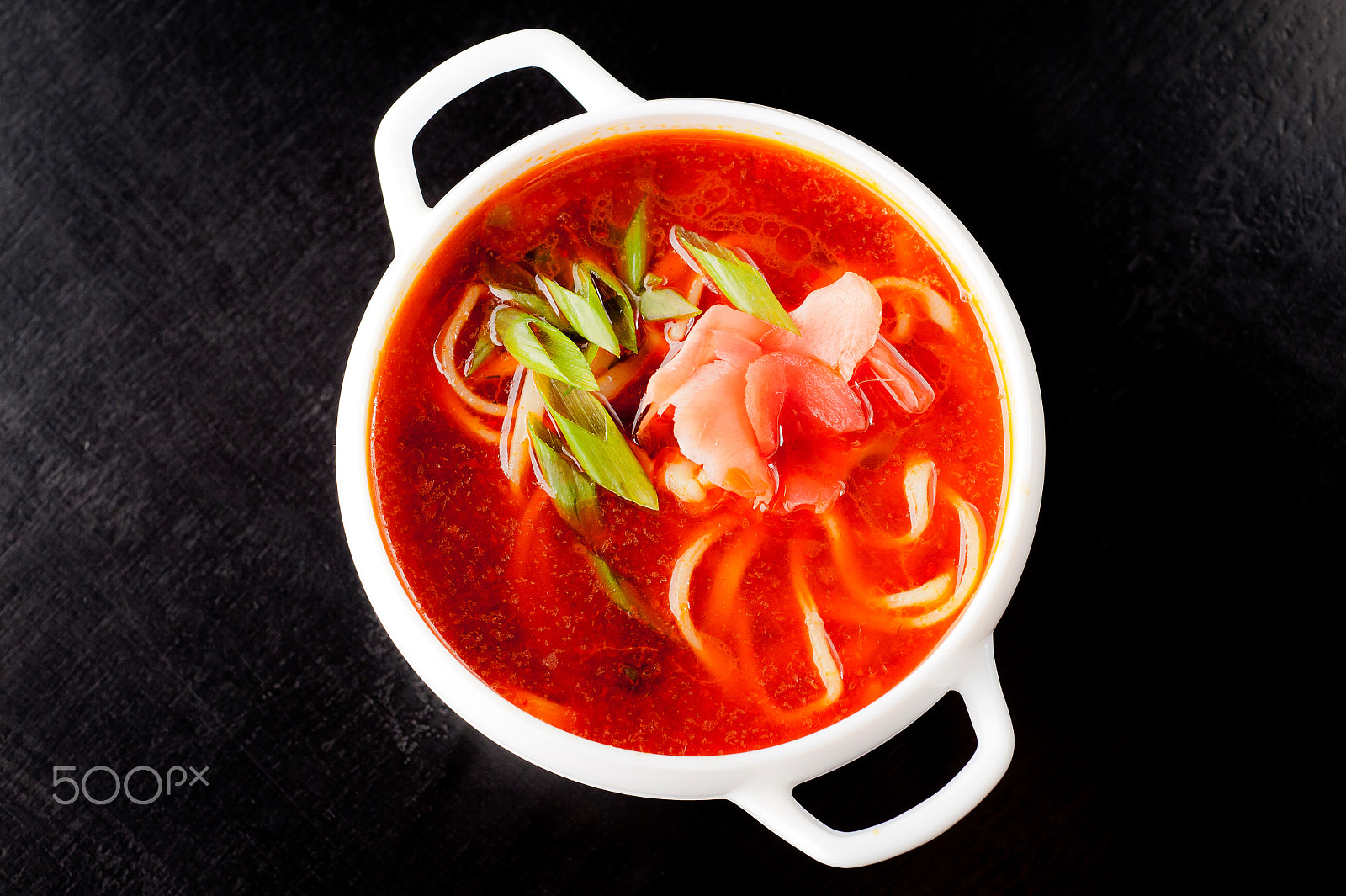 Nikon D3 + Nikon AF Micro-Nikkor 60mm F2.8D sample photo. Borsch soup in a white bowl photography