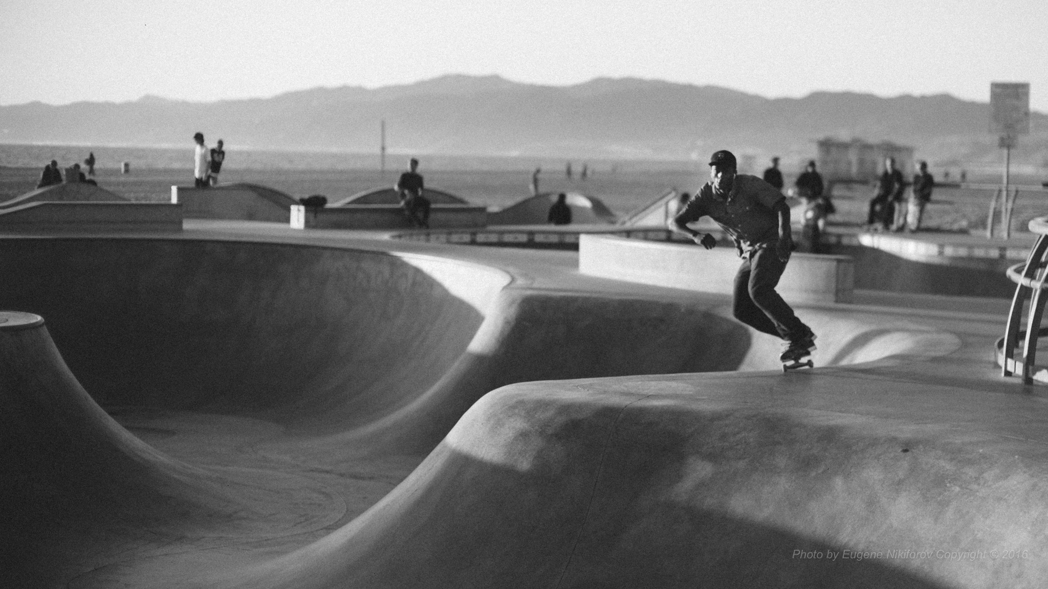 Leica M9 + Leica Noctilux-M 50mm F0.95 ASPH sample photo. In motion, venice beach, los angeles photography