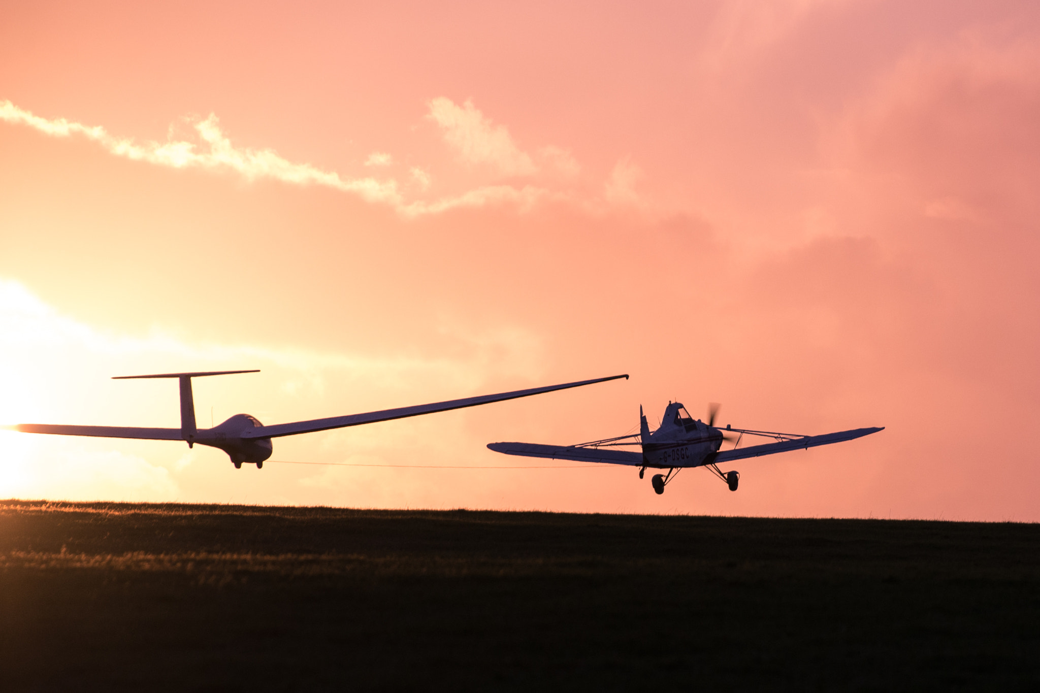Nikon D600 sample photo. Sunset aerotow photography