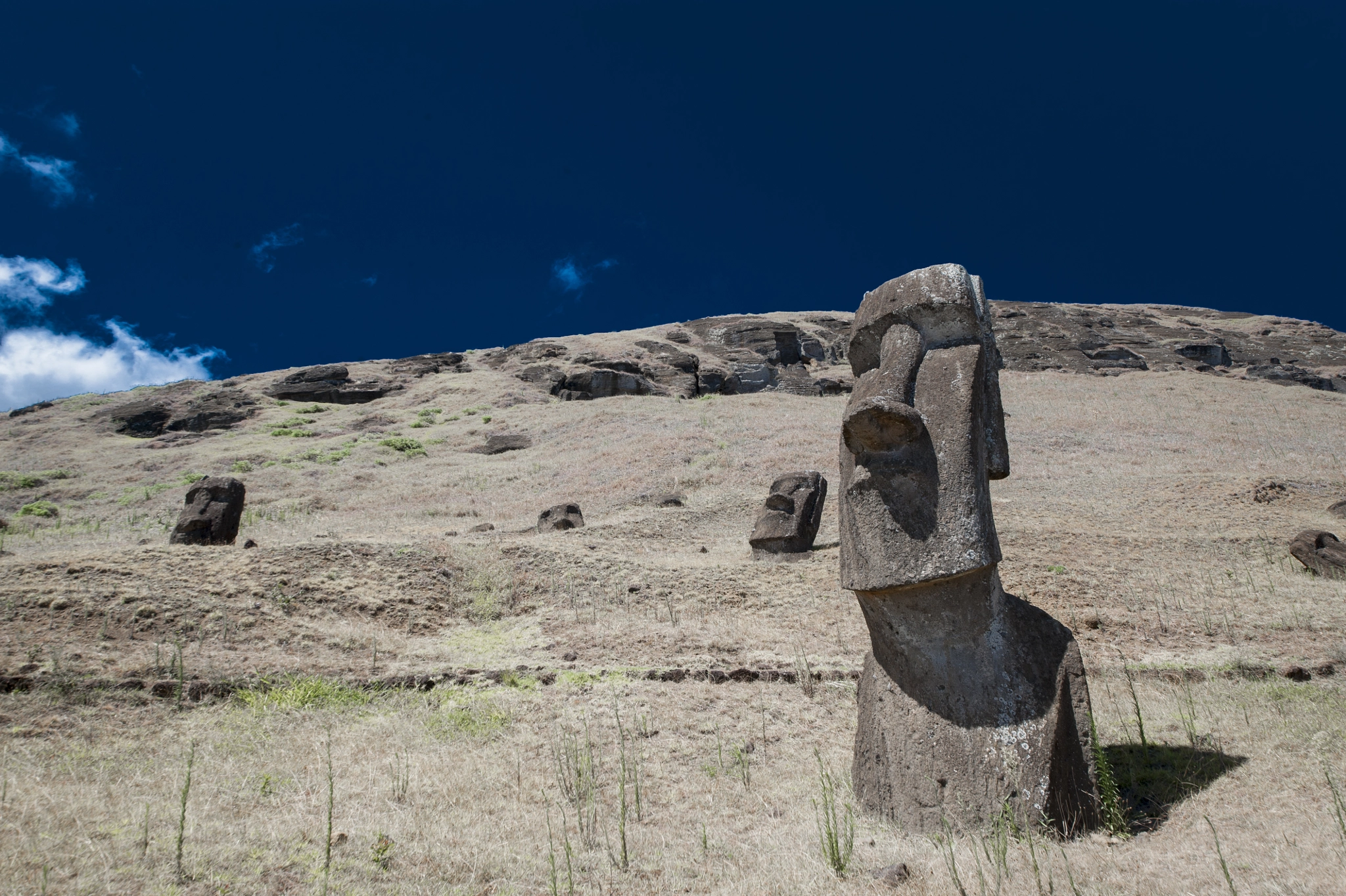 Nikon D3 + Sigma 12-24mm F4.5-5.6 II DG HSM sample photo. Easter island moai heads photography