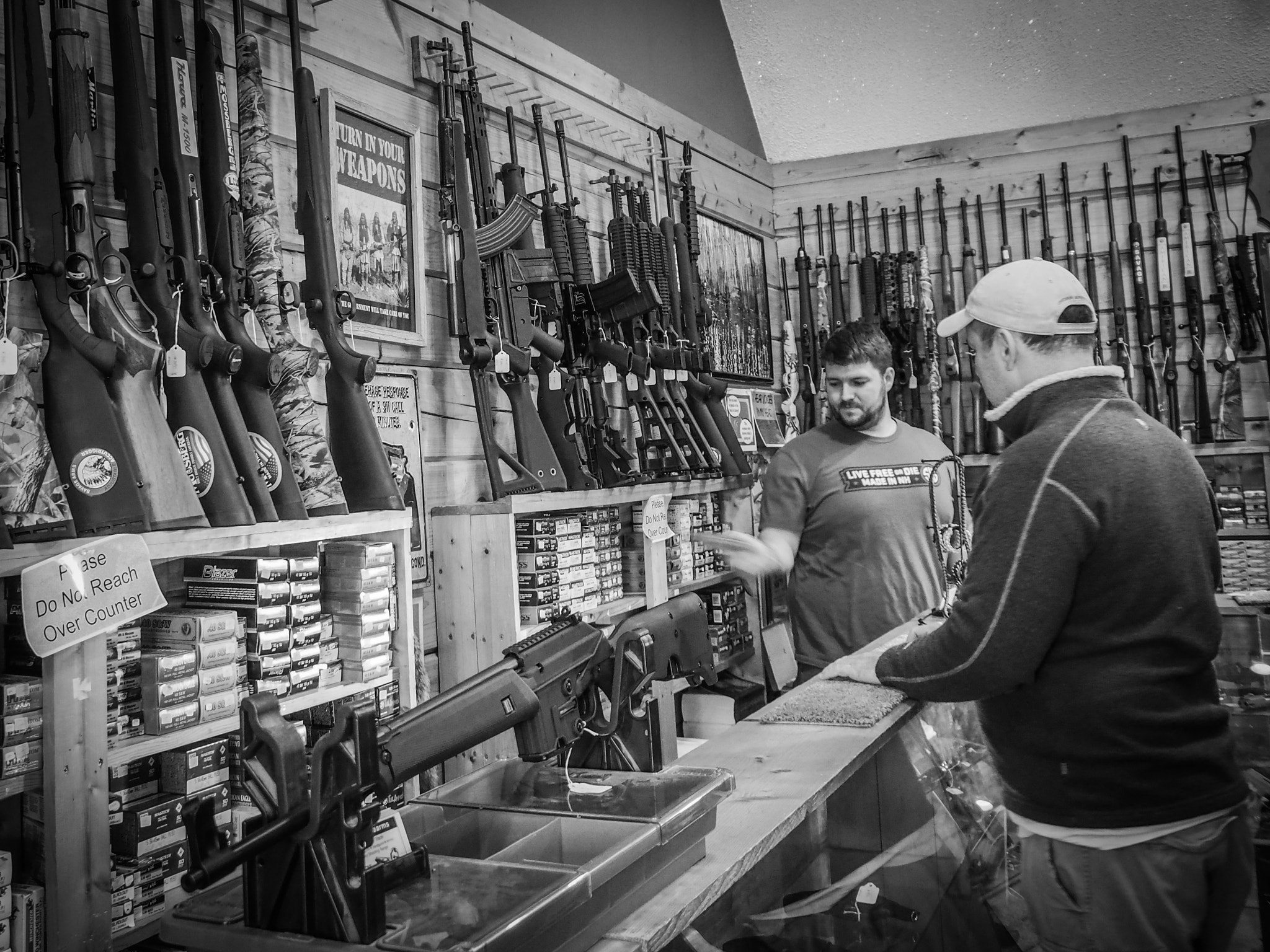 Olympus PEN-F sample photo. Guns photography