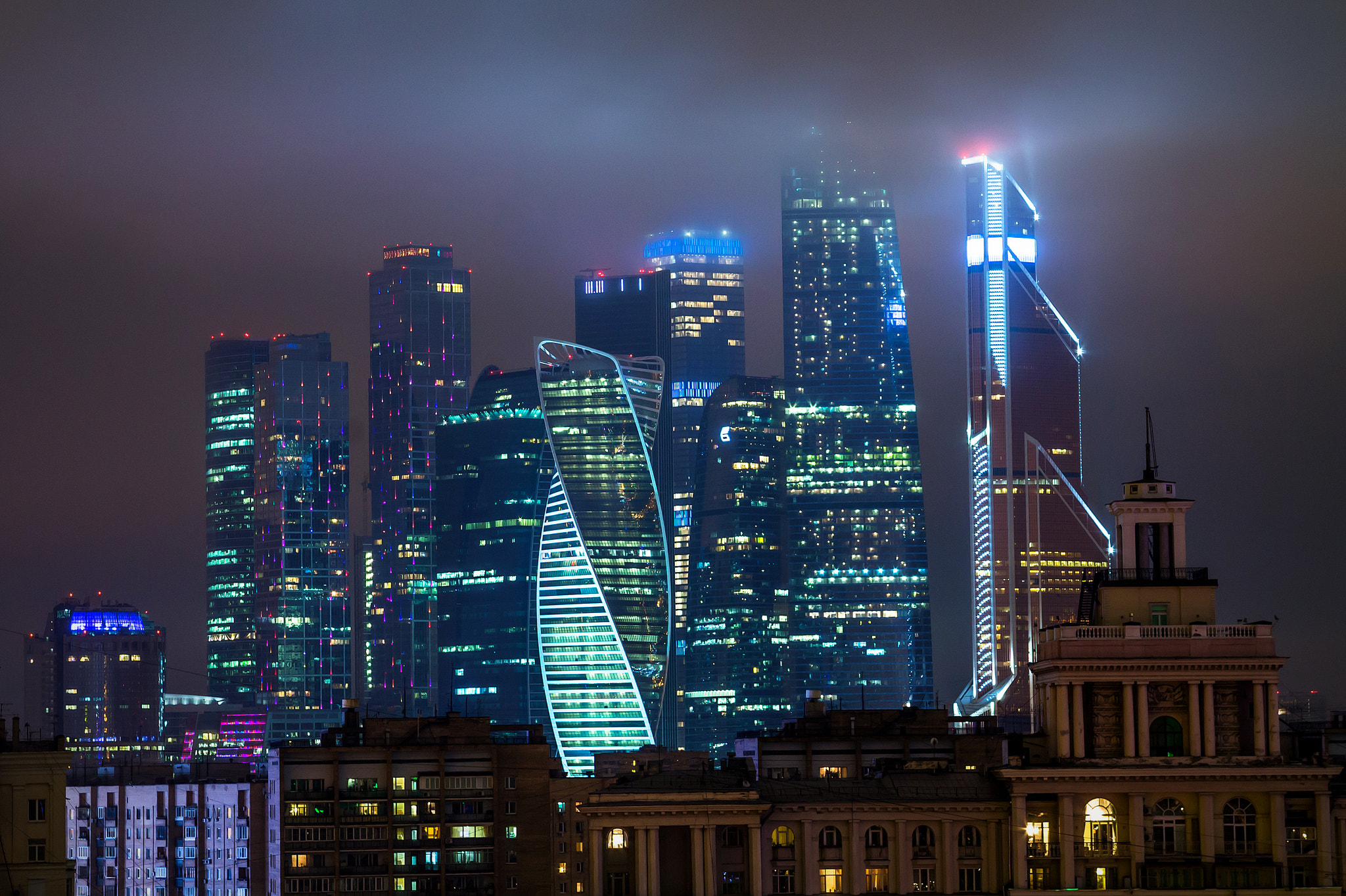 Canon EF 24-85mm F3.5-4.5 USM sample photo. Night moscow photography