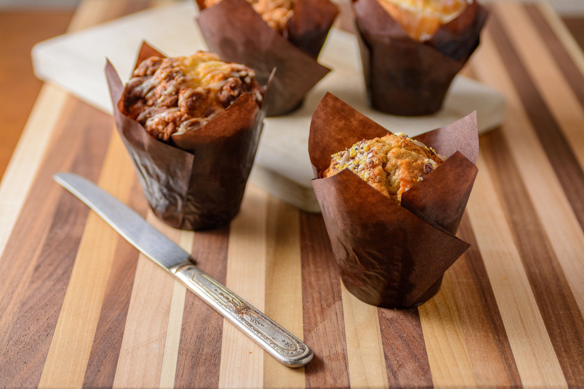 Nikon AF-S Nikkor 28-70mm F2.8 ED-IF sample photo. Healthy muffins photography