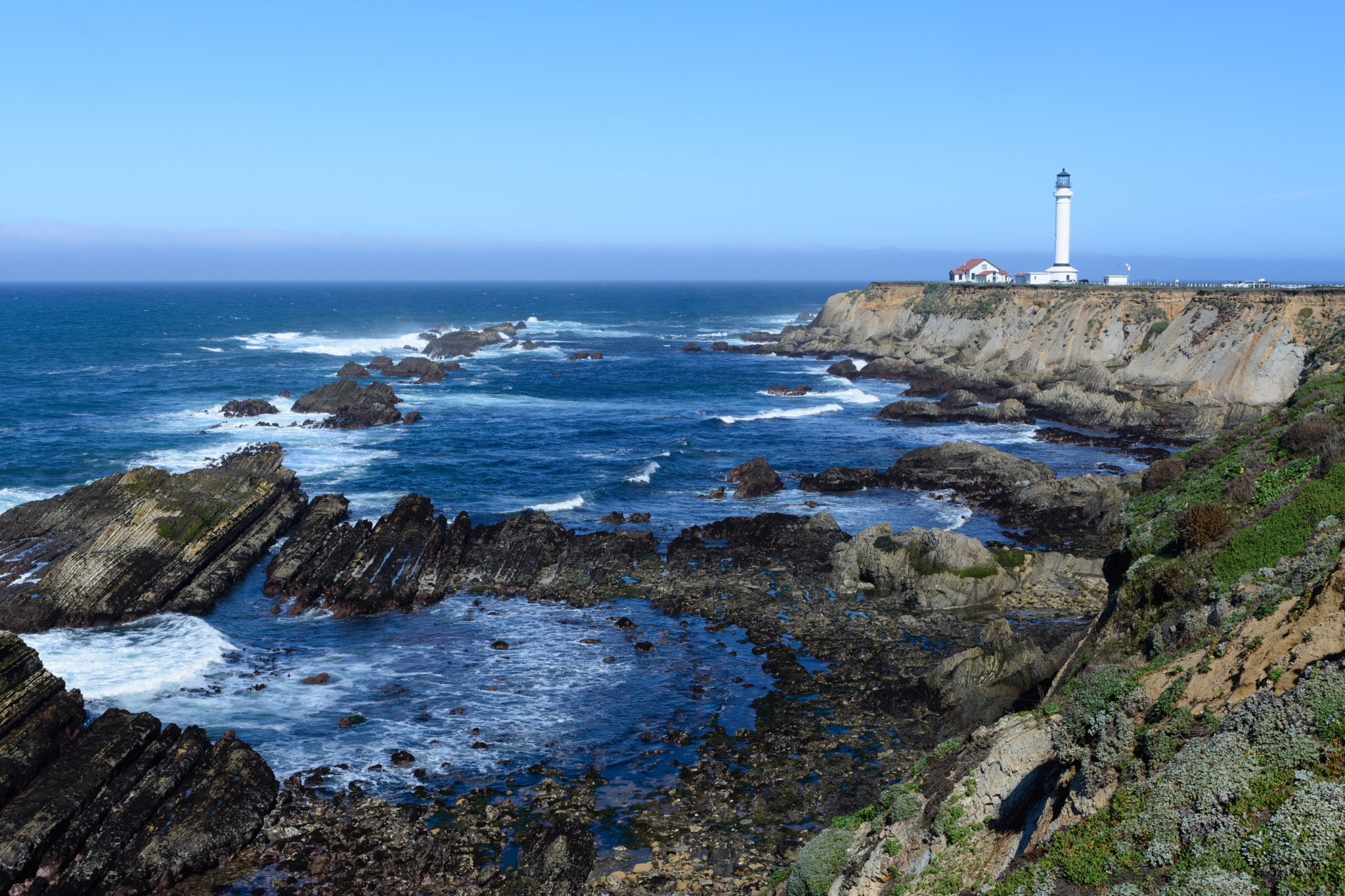 Nikon AF-S Nikkor 28-70mm F2.8 ED-IF sample photo. Point arena lighthouse photography
