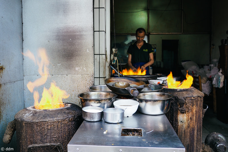 Olympus OM-D E-M10 + Panasonic Lumix G 14mm F2.5 ASPH sample photo. Food in xi'an photography