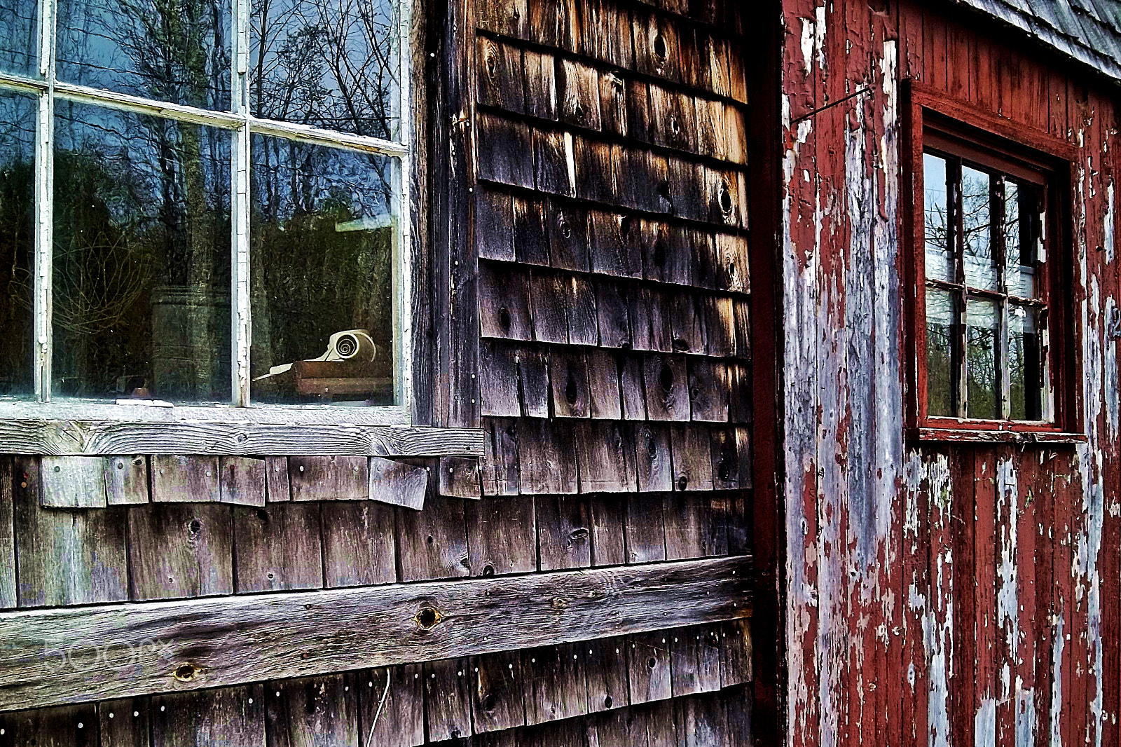 Kodak EASYSHARE M575 DIGITAL CAMERA sample photo. Old barn in maine photography