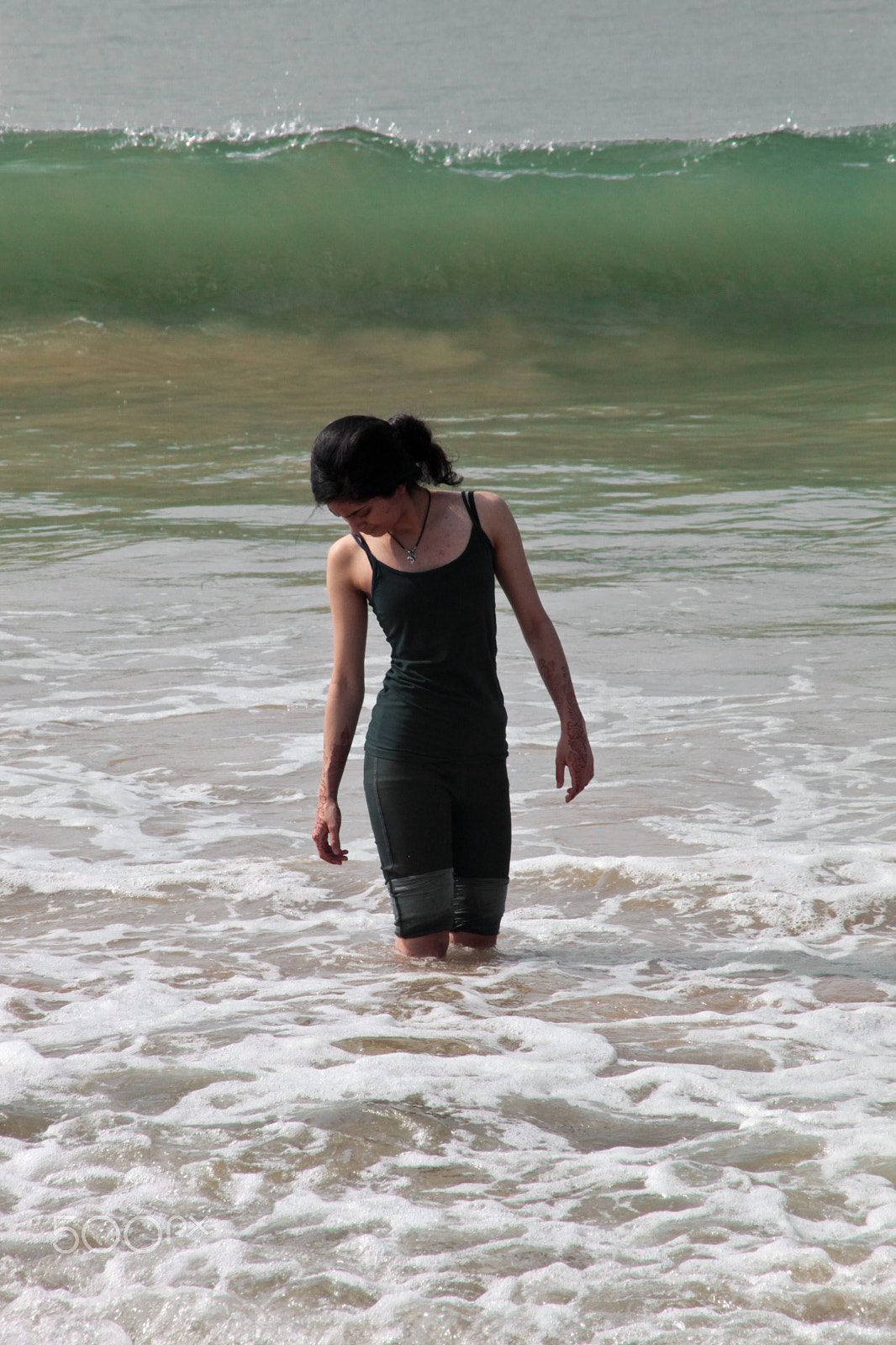Canon EF 70-210mm f/3.5-4.5 USM sample photo. A dip in the sea photography