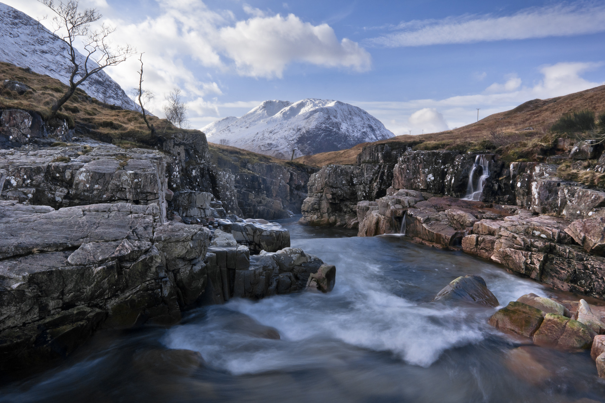 Samsung NX1000 + Samsung NX 16mm F2.4 Pancake sample photo. Glen coe gorge photography