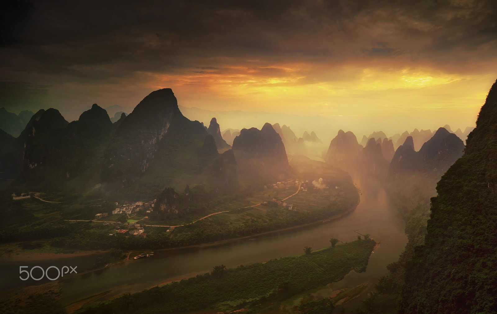 Nikon D3 sample photo. Xianggongshan at sunrise photography