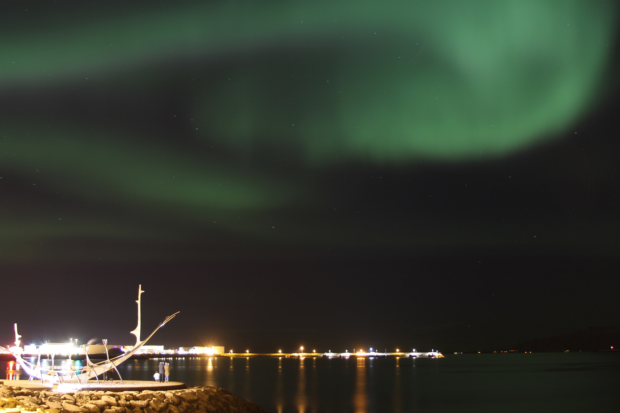 Canon EF 28-135mm F3.5-5.6 IS USM sample photo. Northern lights + solfar photography