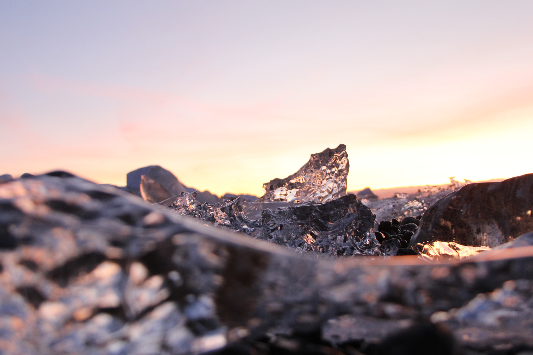Canon EF 28-135mm F3.5-5.6 IS USM sample photo. Glacial ice sunrise photography