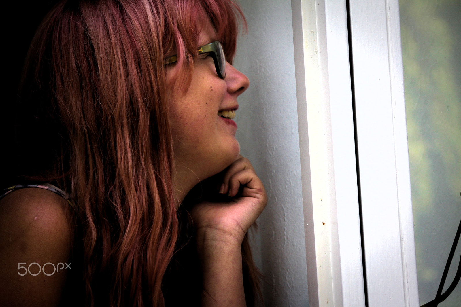 Canon EF-S 55-250mm F4-5.6 IS II sample photo. Amalie in profile photography