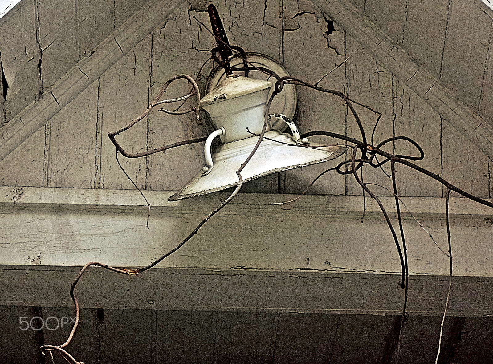 Kodak EASYSHARE M575 DIGITAL CAMERA sample photo. Old porch light and vines photography