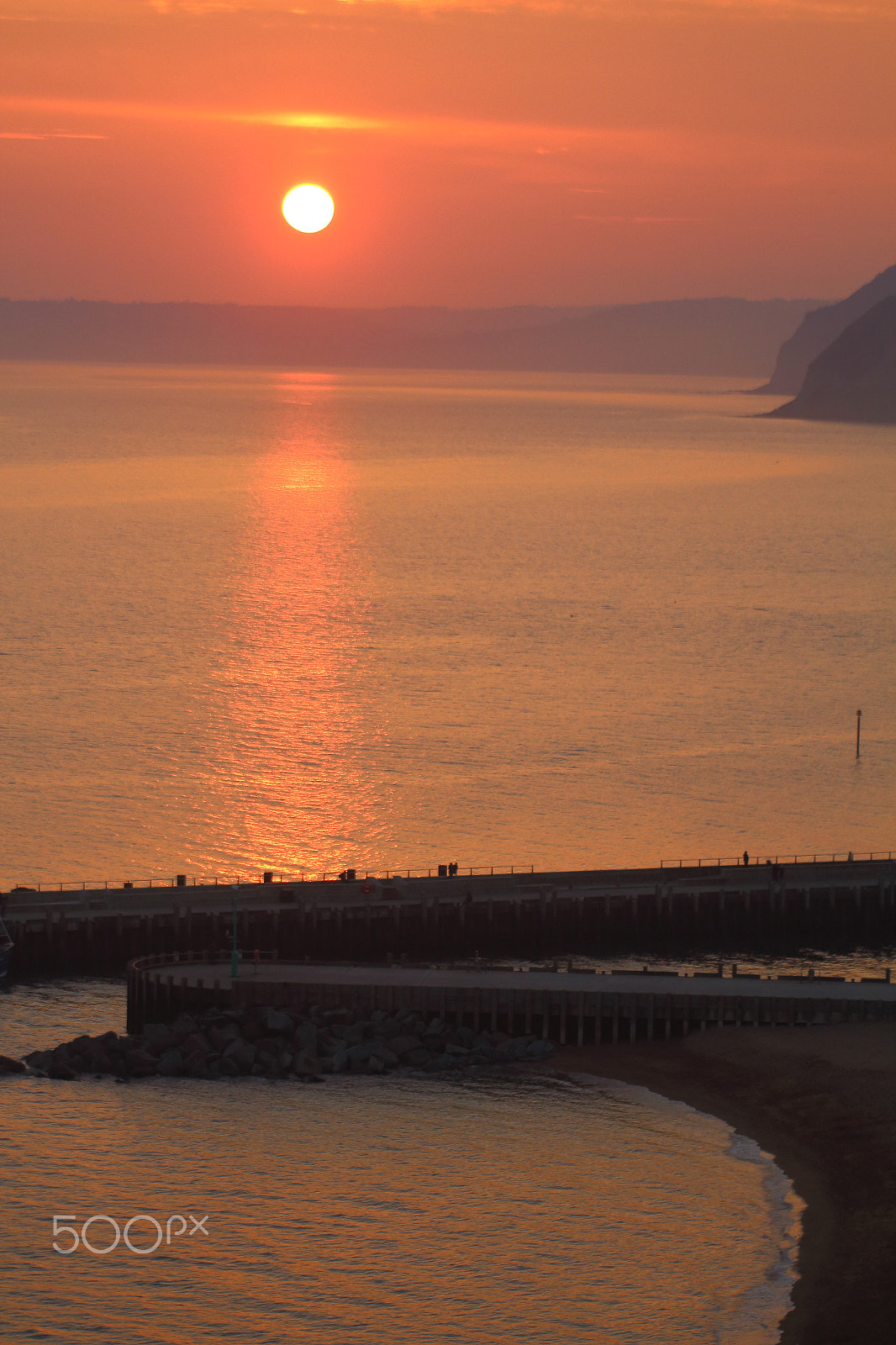 Canon EF 80-200mm F4.5-5.6 II sample photo. Sunset over west bay photography