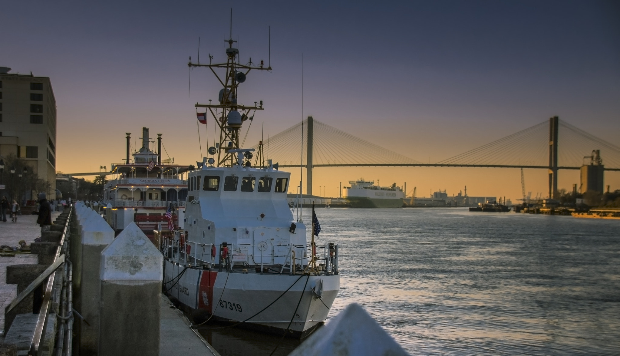 Sigma 18-250mm F3.5-6.3 DC Macro OS HSM sample photo. Uscg sunset photography