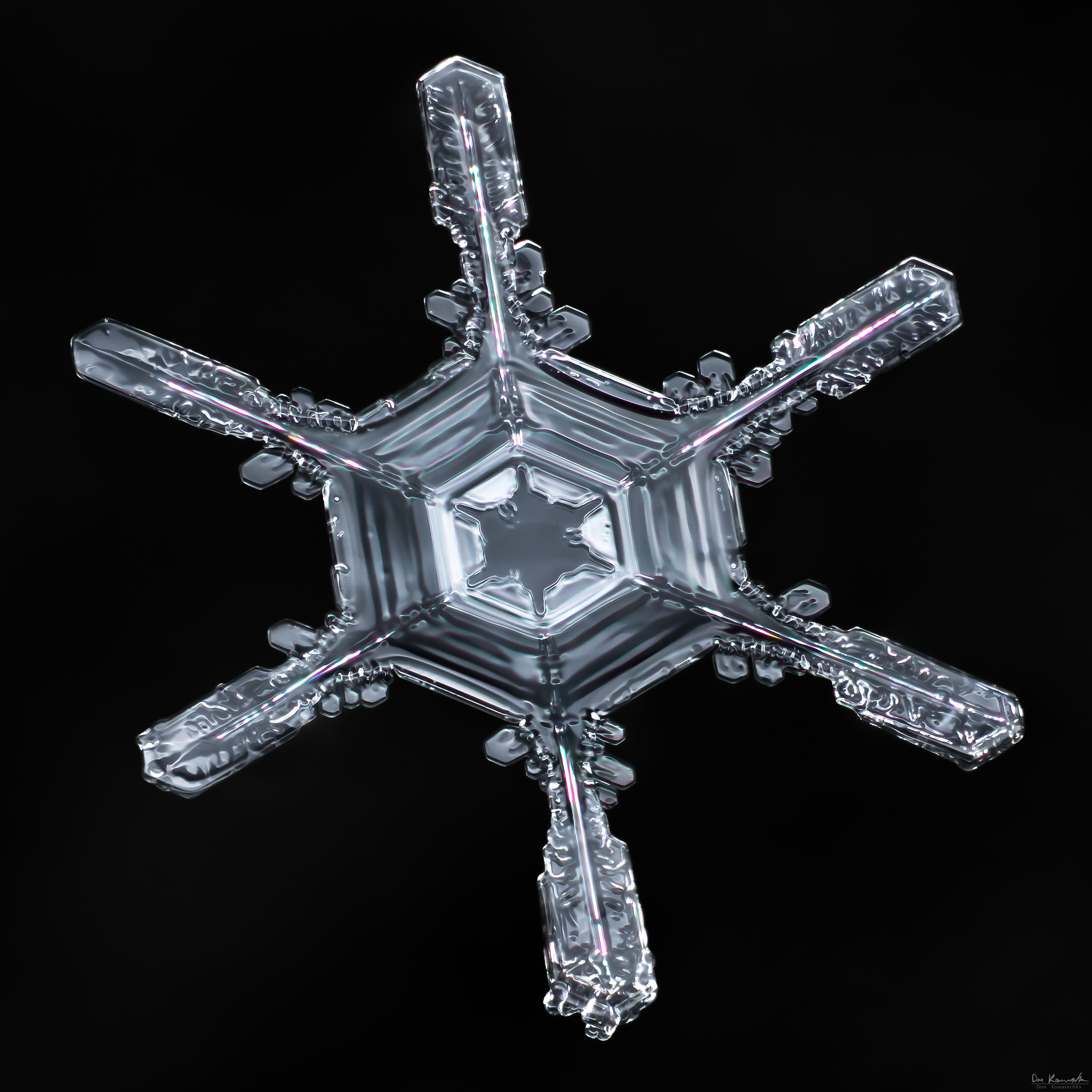 Canon MP-E 65mm F2.5 1-5x Macro Photo sample photo. Snowflake-a-day #76 photography